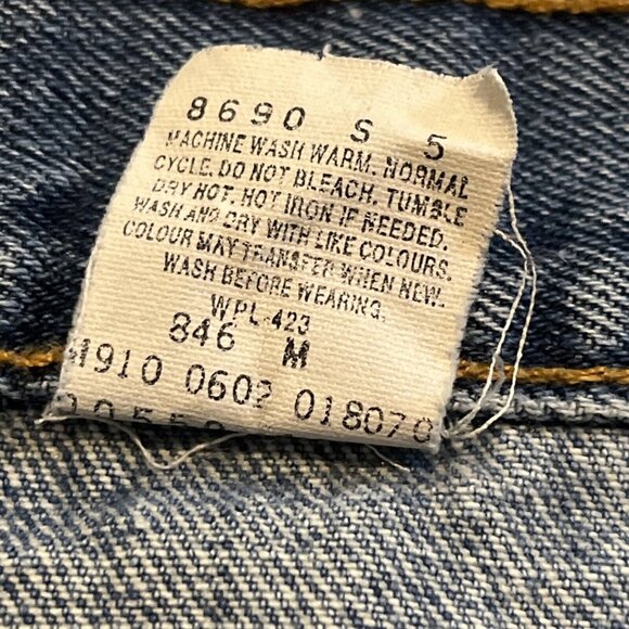 Men's Levis 550 Relaxed Fit Denim Jeans SZ 40x30 Blue Cotton VTG Red Tab - Picture 9 of 12